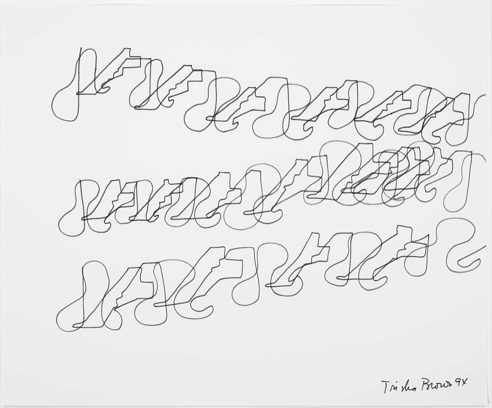 © Trisha Brown drawing